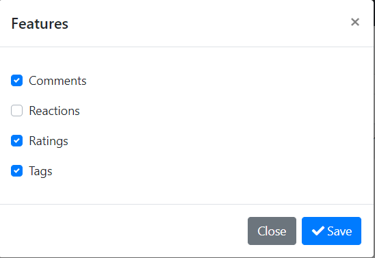 Cms Kit Features Management Modal