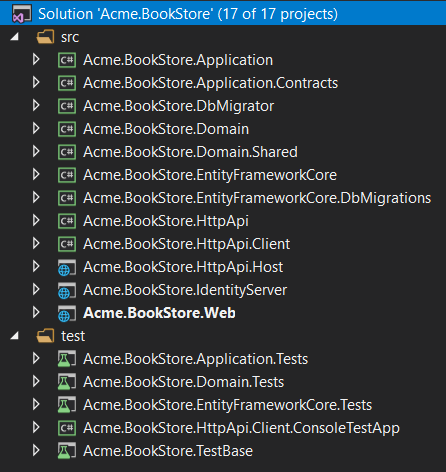 bookstore-visual-studio-solution-tiered