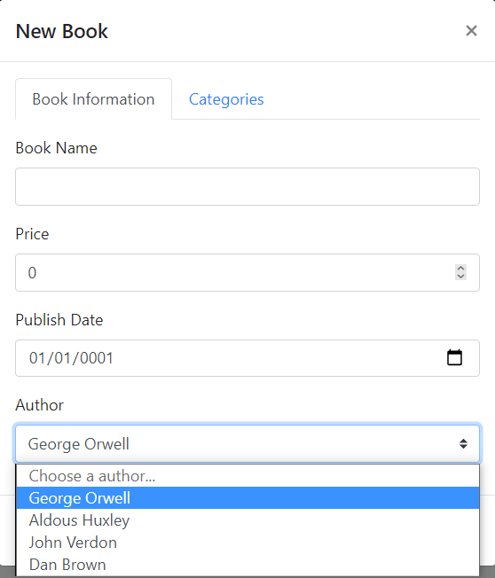 Book Create Modal