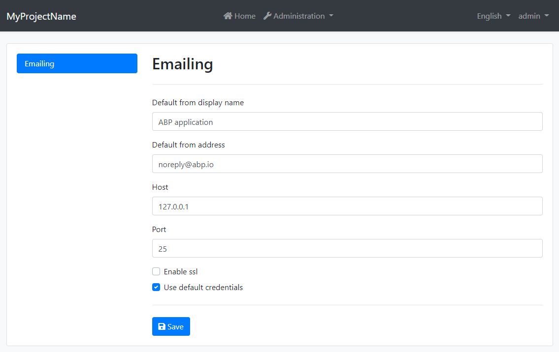 email-settings-page