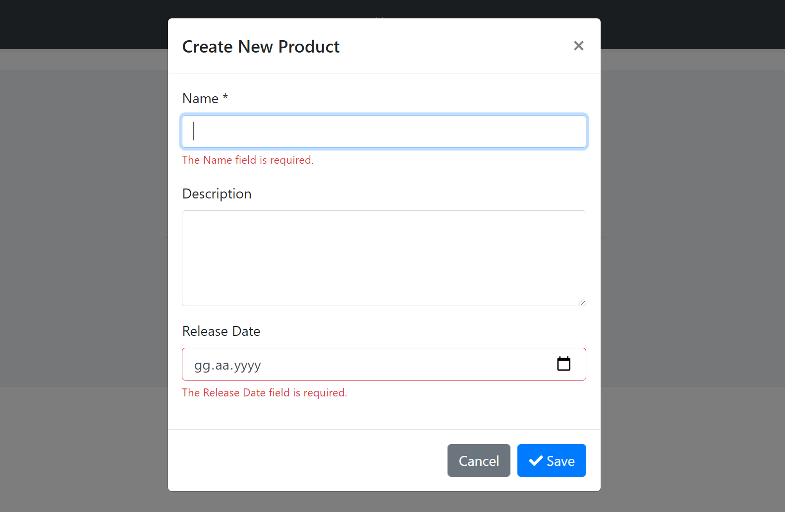 modal-manager-validation